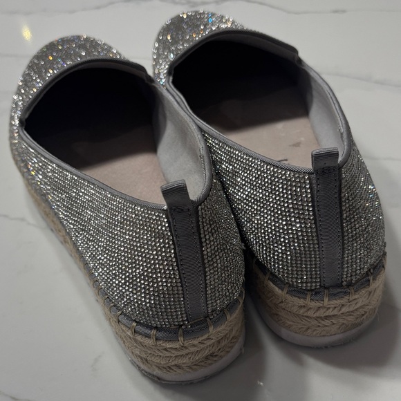 Gianni Bini Sparkling Silver Loafers - Picture 6 of 13